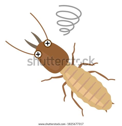 Dying Termite Cartoon Character Illustration Stock Vector (Royalty Free ...