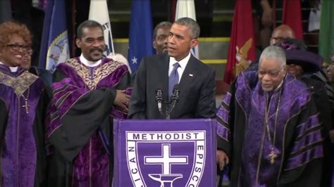 Watch President Obama Sing ‘amazing Grace At Eulogy For Reverend