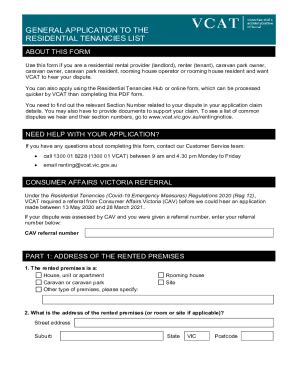 Fillable Online Cpprep Vcat Application Form Pdf General