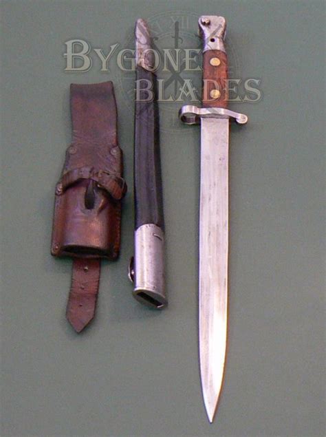 British M1888 MkII Lee Metford Rifle Bayonet and Frog | Bygone Blades