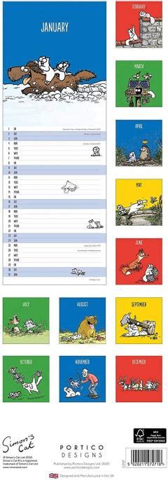 Calendar Slim Month Simon S Cat Portico Designs