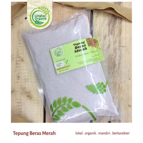 Jual Tepung Beras Merah Lingkar Organik Gr Shopee Indonesia