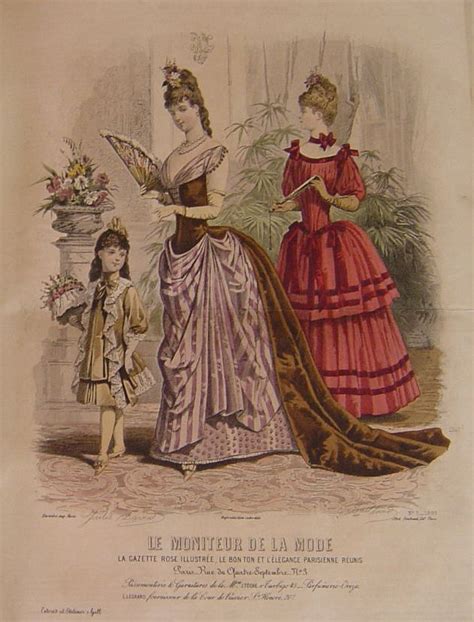 Le Moniteur De La Mode 1887 Fashion Plates Victorian Fashion Women