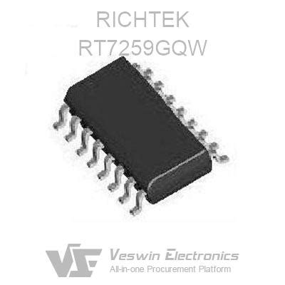 RT7259GQW RICHTEK Linear Regulators Veswin Electronics