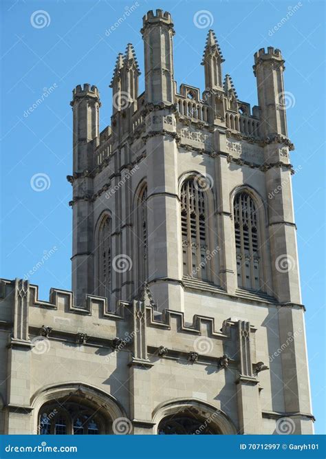 University of Chicago Campus Stock Image - Image of architectural ...