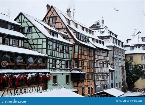 Strasbourg Houses During Winter Stock Image Image 17751567