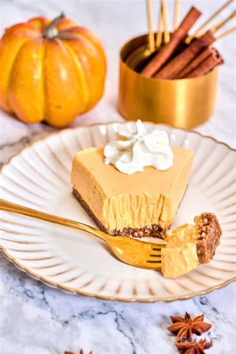 No Bake Keto Pumpkin Cheesecake Low Carb Spark