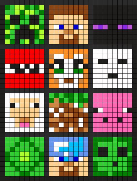 Minecraft Perler Bead Pattern Bead Sprites Misc Fuse Bead Patterns