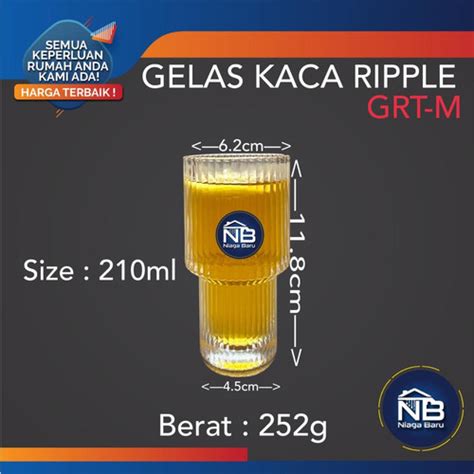 Jual Gelas Kaca Ml Kopi Susu Ripple Yo Reum Aesthetic Korean Glass