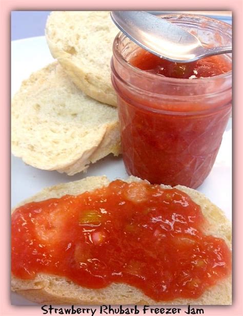 Strawberry Rhubarb Freezer Jam Recipe Farmers Wife Rambles