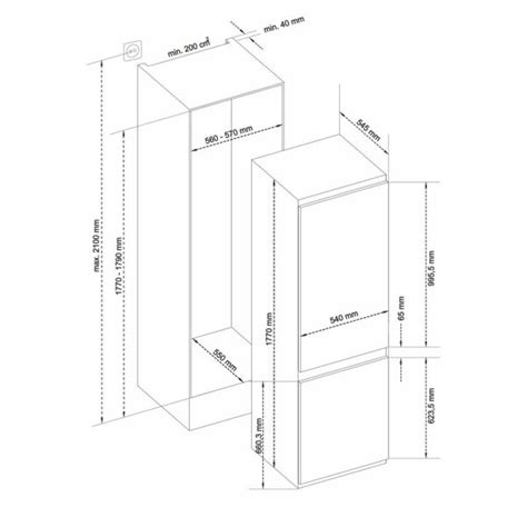 Sharp SJ BE237E1X EU Einbau Kühl Gefrierkombination Schlepptür