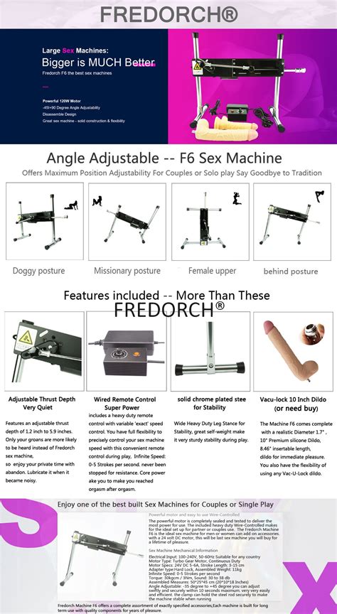 Fredorch Premium Sex Machine Wire Controlled Love Machine With Dildo