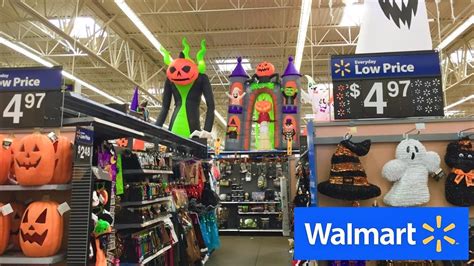 Walmart Halloween Decor Halloween Decorations Shop With Me Shopping Store Walk Through Youtube