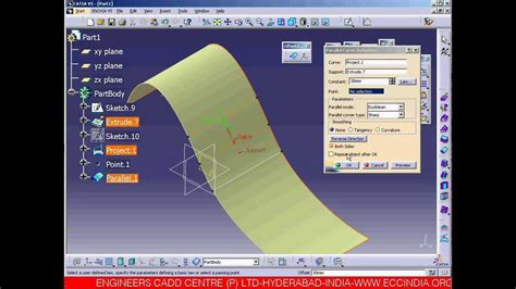 Catia Theory Sample File 10 Generative Shape Design Youtube