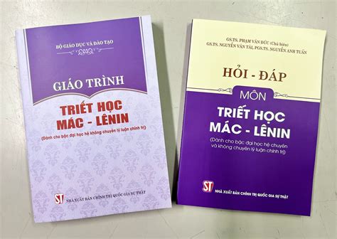 Combo Giáo Trình Triết Học Mác Lê Nin Hỏi Đáp Môn Triết Học Mác