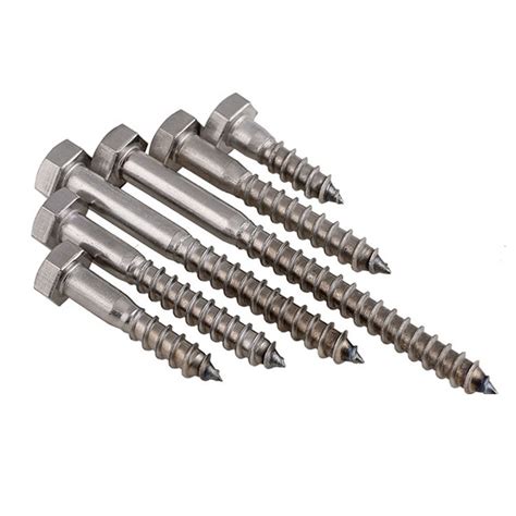 Stainless Steel Din Hex Head Wood Screws China Wood Deck Screw And