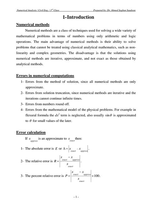 Solution Numerical Analysis Studypool