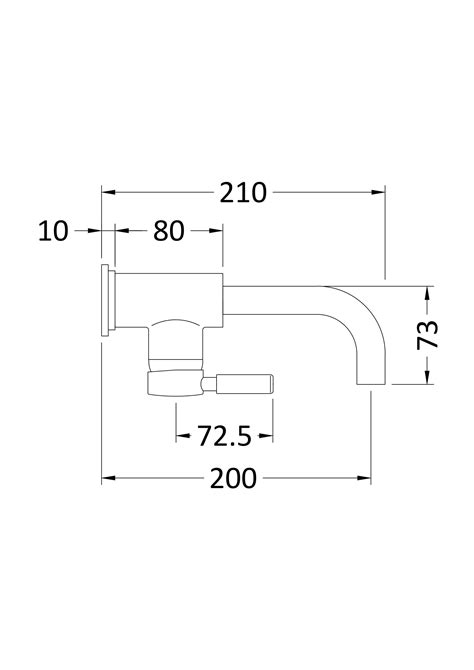 Hudson Reed | Taps | Tec Lever | Wall Mounted Basin Mixer