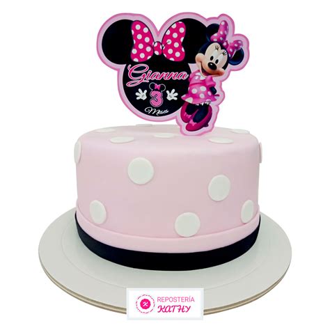 Torta Minnie Mouse Cumpleaños de Niña Repostería Kathy