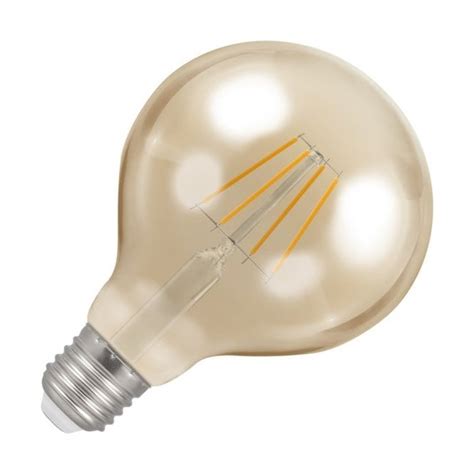 Crompton 5W Very Warm White Dimmable LED Decorative Filament 95MM Globe