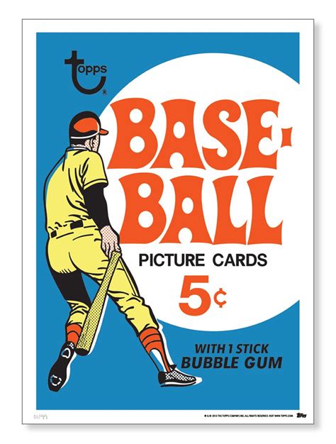 Topps adds vintage baseball card wrappers to its wall art offerings ...