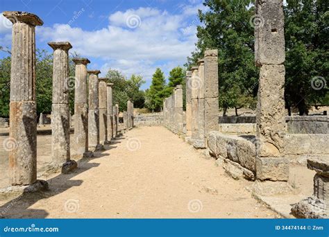 Origen De Grecia Olympia De Los Juegos Ol Mpicos Foto De Archivo