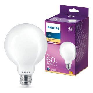 Philips Led Filament Leuchtmittel G Globe W W E Matt Lm W