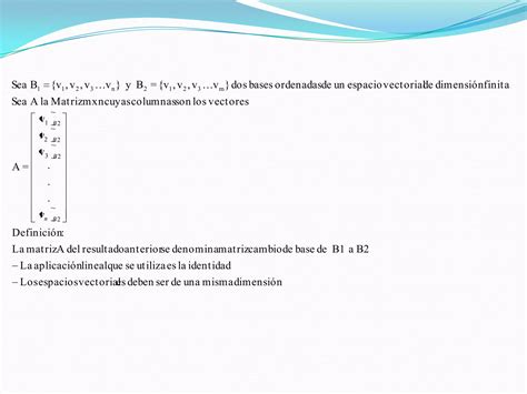 Matriz Asociada A Una Transformacion Lineal PPT