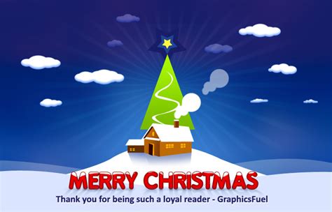 Christmas greeting card PSD - GraphicsFuel