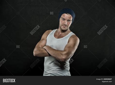 Man Muscular Arms Hold Image & Photo (Free Trial) | Bigstock