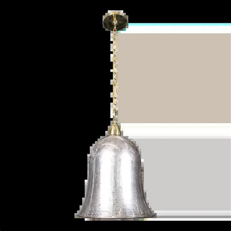 bell shaped mercury glass pendant chairish