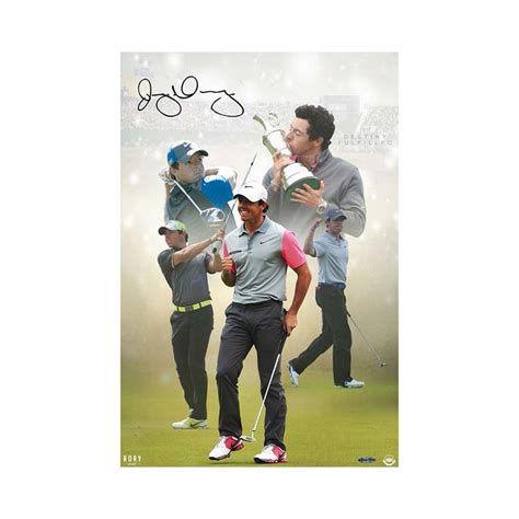 Rory McIlroy Signed Destiny Fulfilled 16 X 24 Rory Mcilroy Open