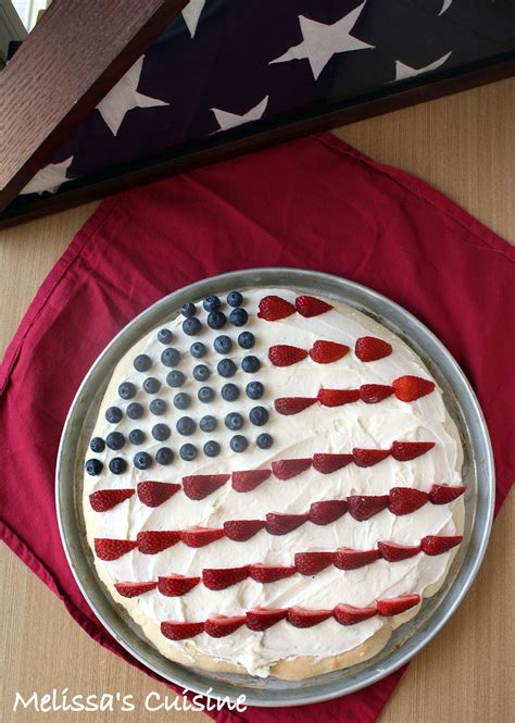 Melissas Cuisine Patriotic Fruit Pizza