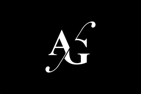 Ag Monogram Logo Design By Vectorseller