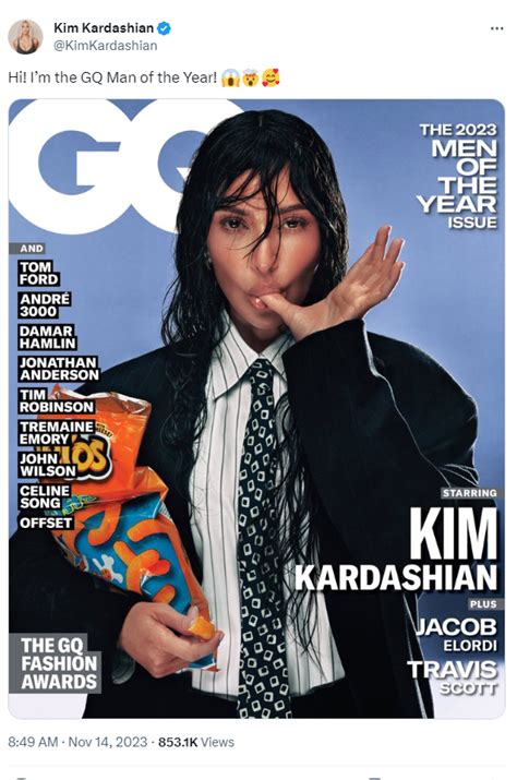 Kim Kardashian Announces She's "GQ Man Of The Year" 2023 | Evie Magazine