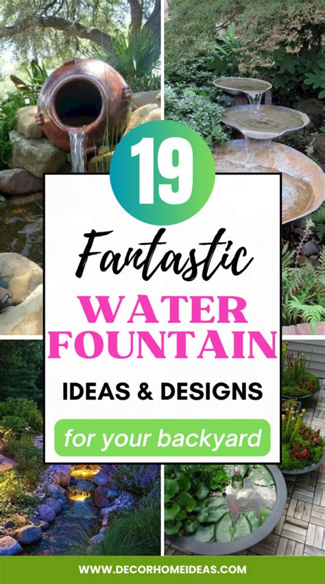 19 Amazing Water Fountain Ideas for Your Backyard