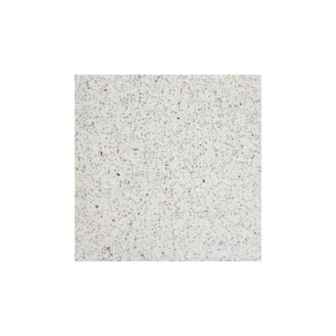 Carreau Terrazzo Uni Balnc Inclusions Nacres Mysore X Cm Casalux