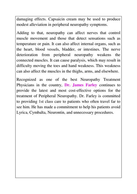 Ppt Dr James Farley Explains What Peripheral Neuropathy Is And How