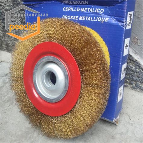 Jual Sikat Kawat Tembaga Inch Union Wheel Brush Mm Shopee