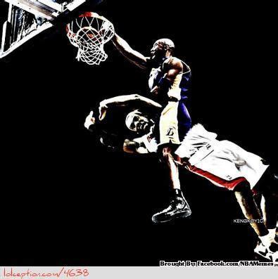 Kobe Bryant Dunking On Lebron James