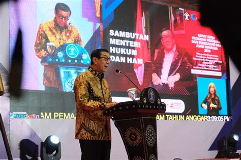 Menkumham Yasonna Laoly Buka Raker Ditjen Ham Ini Pesan Yang