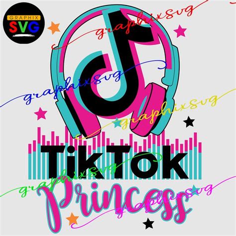 TikTok Birthday SVG, TikTok Princess EPS, TikTok Party PNG - { all ...