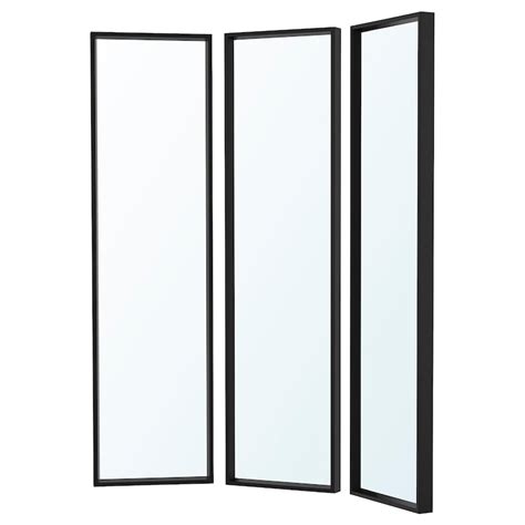 Nissedal Mirror Combination Black 130x150 Cm Ikea