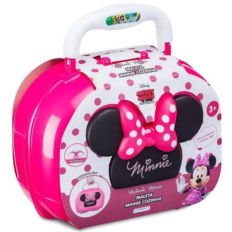 Brinquedo Minnie - Kit Maleta Brinquedo Minnie Mickey com Acessórios Multikids ...