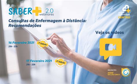 Veja os Webinares Consultas de Enfermagem à Distância Ordem dos