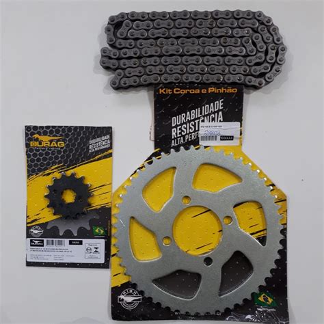 Kit de Relação Trilha 52X14 Moto xtz 125 ttr 125 Corrente Fina P428