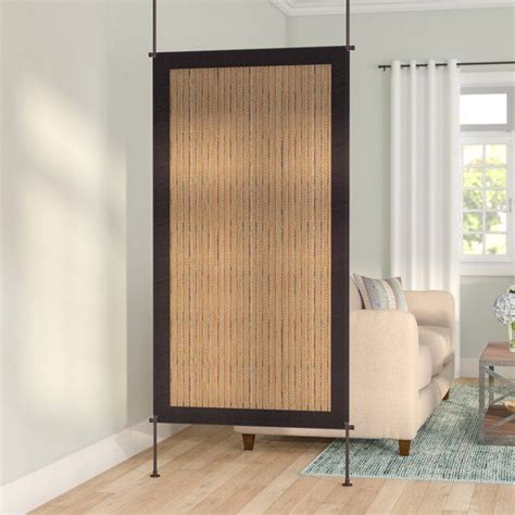 Lapierre W X H Metal Single Panel Room Divider Bamboo Room