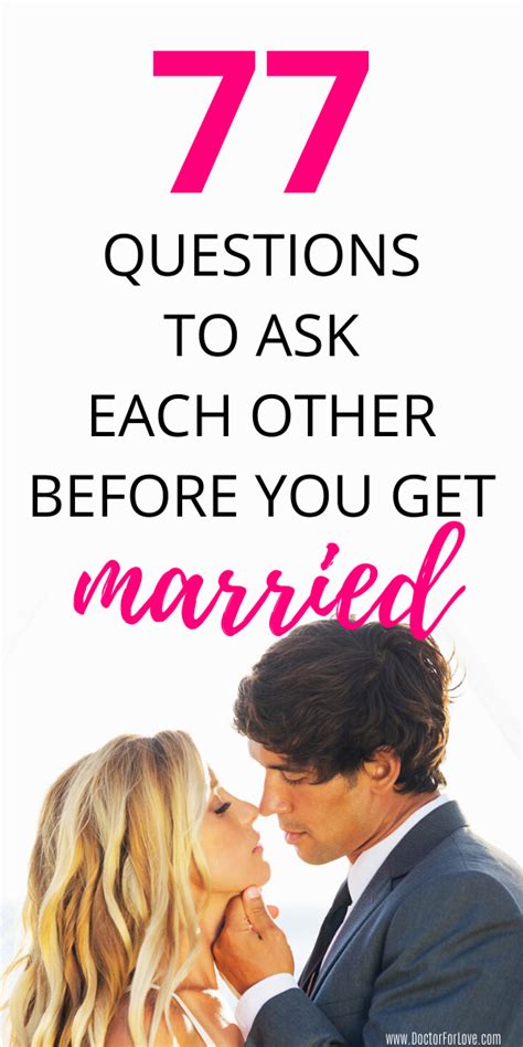 77 Important Questions To Ask Yourself Before Getting Married Relationship Questions Trying