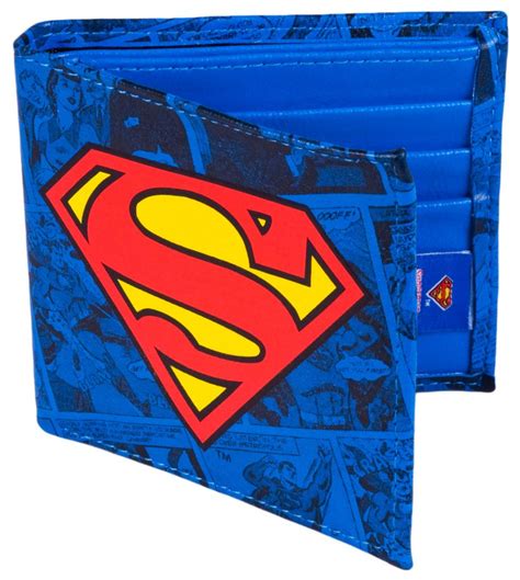 DC Comics Superman Metal Logo Mens Wallet Simply NikNaks