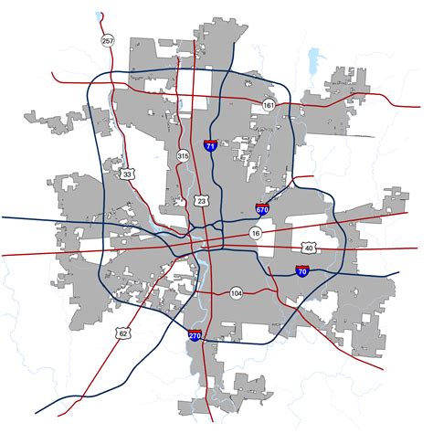 City Map Of Columbus Ohio | Maps Of Ohio